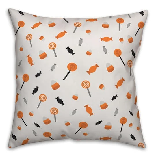 Halloween Candy Throw Pillow 2 Halloween Candy Throw Pillow - Image 2