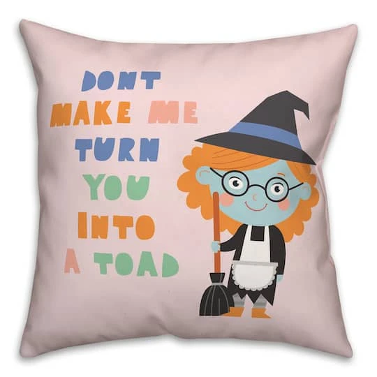 Witch Girl Spell Throw Pillow 2 Witch Girl Spell Throw Pillow - Image 2