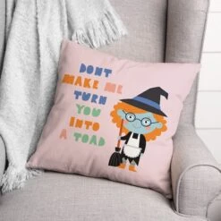Witch Girl Spell Throw Pillow 5 Witch Girl Spell Throw Pillow -Halloween Decor Shop D443043S 2