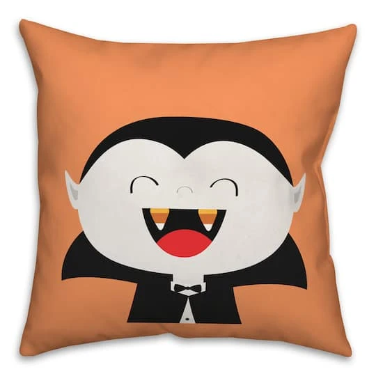 Vampire Candy Corn Fangs Throw Pillow 2 Vampire Candy Corn Fangs Throw Pillow - Image 2