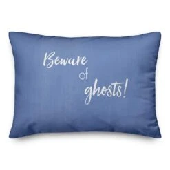 Beware Of Ghosts Throw Pillow