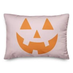 Pumpkin Face Throw Pillow 3 Pumpkin Face Throw Pillow -Halloween Decor Shop D443050S 1 1
