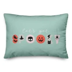 Spooky Type Throw Pillow