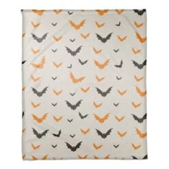 Halloween Bats Fleece Blanket -Halloween Decor Shop D443058S 1 1