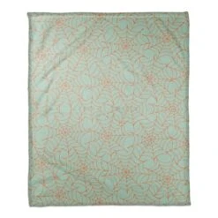 Blue Spider Web Fleece Throw