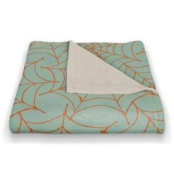 Blue Spider Web Fleece Throw 6 Blue Spider Web Fleece Throw -Halloween Decor Shop D443059S 2