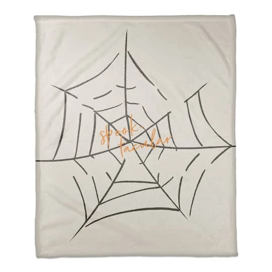 Spooktacular Web Fleece Throw 1 Spooktacular Web Fleece Throw