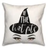 If The Hat Fits Throw Pillow -Halloween Decor Shop D443066S 1