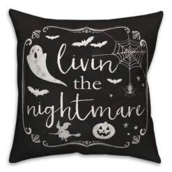 Livin The Nightmare Throw Pillow