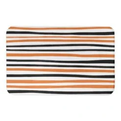 Halloween Stripes Bath Mat 3 Halloween Stripes Bath Mat -Halloween Decor Shop D443076S 1 1