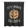 Retro Pumpkin Spooky Season 71" X 74" Shower Curtain -Halloween Decor Shop D443085S 1