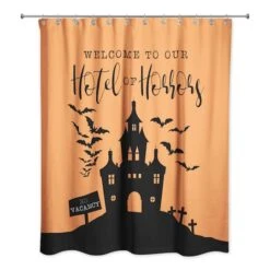 Hotel Of Horrors Shower Curtain 4 Hotel Of Horrors Shower Curtain -Halloween Decor Shop D443087S 1 1