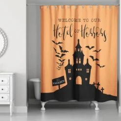 Hotel Of Horrors Shower Curtain 5 Hotel Of Horrors Shower Curtain -Halloween Decor Shop D443087S 2