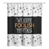 Welcome Foolish Mortals Shower Curtain 5 Welcome Foolish Mortals Shower Curtain -Halloween Decor Shop D443089S 1