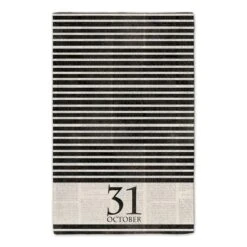 Halloween Date Newspaper Distressed Tea Towel Set -Halloween Decor Shop D443093S 3