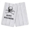 Happy Halloween Skull Tea Towel Set