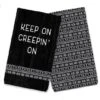 Creep White Mudcloth Tea Towel Set