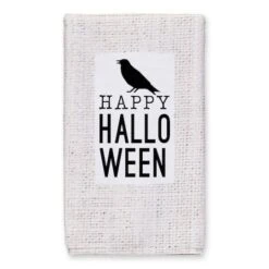 Happy Halloween Crow Tea Towel Set 8 Happy Halloween Crow Tea Towel Set -Halloween Decor Shop D443105S 2
