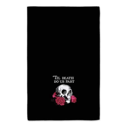 Skull With Roses Tea Towel Set 4 Skull With Roses Tea Towel Set - Image 4