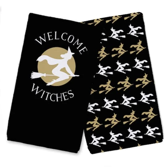 Welcome Witches Tea Towel Set 1 Welcome Witches Tea Towel Set