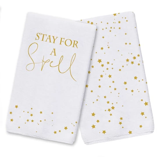 Stay For A Spell Tea Towel Set 1 Stay For A Spell Tea Towel Set