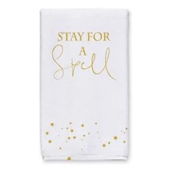 Stay For A Spell Tea Towel Set 8 Stay For A Spell Tea Towel Set -Halloween Decor Shop D443113S 2