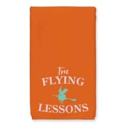 Flying Lessons Tea Towel Set 8 Flying Lessons Tea Towel Set -Halloween Decor Shop D443115S 2