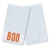 Striped BOO Tea Towel Set 6 Striped BOO Tea Towel Set -Halloween Decor Shop D443116S 1