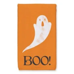 Orange BOO Ghost Tea Towel Set 8 Orange BOO Ghost Tea Towel Set -Halloween Decor Shop D443118S 2