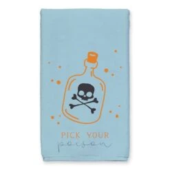 Blue & Orange Pick Your Poison Tea Towel Set -Halloween Decor Shop D443120S 2