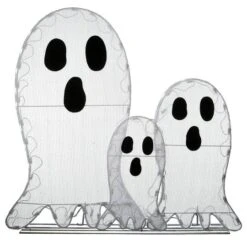 36" Pre-Lit Ghost Trio 13 36" Pre-Lit Ghost Trio -Halloween Decor Shop D445271S 15