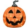 16" Orange LED Happy Jack-O-Lantern Halloween Decor 8 16" Orange LED Happy Jack-O-Lantern Halloween Decor -Halloween Decor Shop D445309S 1