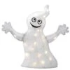 18" White LED Smiling Ghost Halloween Decor