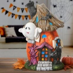 18" LED Pumpkin Haunted House -Halloween Decor Shop D445324S 2