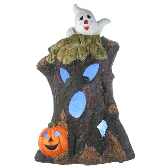 18" LED Haunted Tree Trunk 2 18" LED Haunted Tree Trunk - Image 2
