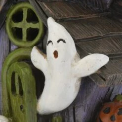 6" LED Purple Haunted House 15 6" LED Purple Haunted House -Halloween Decor Shop D445329S 15