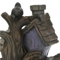 6" LED Purple Haunted House 16 6" LED Purple Haunted House -Halloween Decor Shop D445329S 16