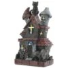 7" Black Cats Haunted House With LED Light -Halloween Decor Shop D445336S 1
