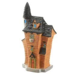 12" Haunted House With Tower & LED Light