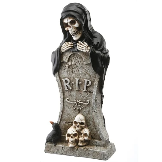 12" Tombstone & Skeleton Reaper 2 12" Tombstone & Skeleton Reaper - Image 2