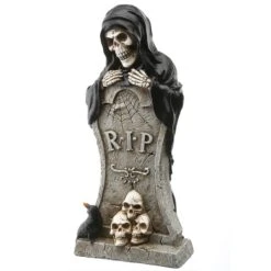 12" Tombstone & Skeleton Reaper