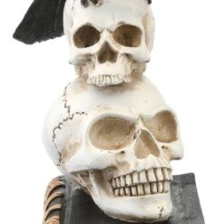 11" Crow & Skulls Halloween Décor -Halloween Decor Shop D445345S 3