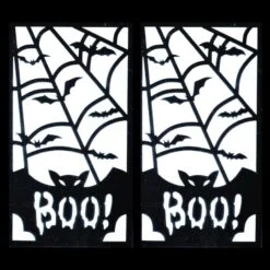 16" Black Halloween Bats Lantern -Halloween Decor Shop D445373S 16