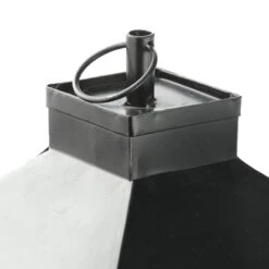 16" Black Halloween Haunted House Lantern -Halloween Decor Shop D445376S 15