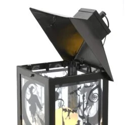 16" Black Halloween Haunted House Lantern -Halloween Decor Shop D445376S 3