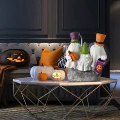 15" Colorful Hats Ghost Trio Set With LED Light -Halloween Decor Shop D445380S 2