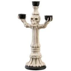 12" Skeleton Candelabra