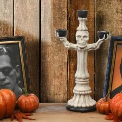 12" Skeleton Candelabra 9 12" Skeleton Candelabra -Halloween Decor Shop D445394S 2