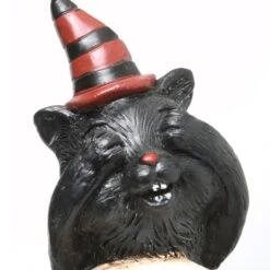 5" EEK Skulls With Black Cats 13 5" EEK Skulls With Black Cats -Halloween Decor Shop D445395S 15