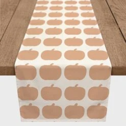 72" Pumpkin Earth Tones Poly Twill Table Runner -Halloween Decor Shop D445876S 1